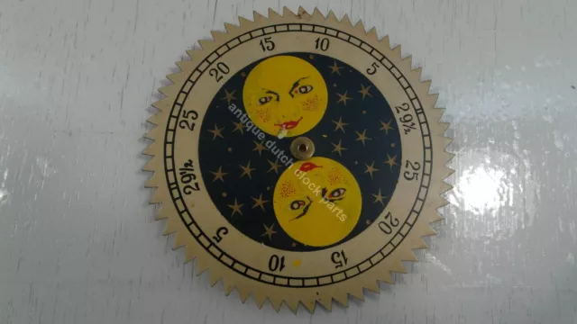 Dutch Clock Part Small Moon Disc For Friesian Tail Clock 3