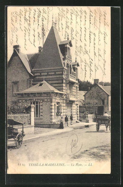 CPA Tesse-la-Madeleine, La Poste