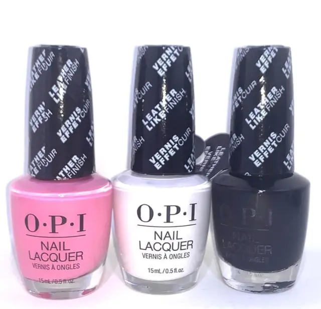 Opi Extremely Rare *Lot Of 3 Leather Like Finish* Grease Cxln Discontinued Vhtf