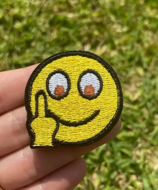 Rage Face Emoji Meme Iron On Embroidered Patch