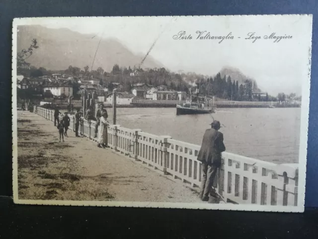 Cartolina Porto Valtravaglia Lago Maggiore Animata CA310
