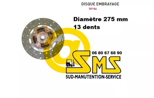 MITSUBISHI DISQUE D'EMBRAYAGE MECANISME MOTEUR 275 mm 13 DENTS