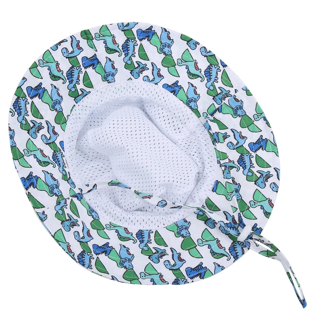 (S-Verde) Cappello a secchio bambino cappello sole bambini estate UPF 50+ tappo di protezione solare