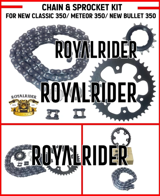 CHAIN & SPROCKET Kit For Royal Enfield New Classic 350/Meteor 350/New