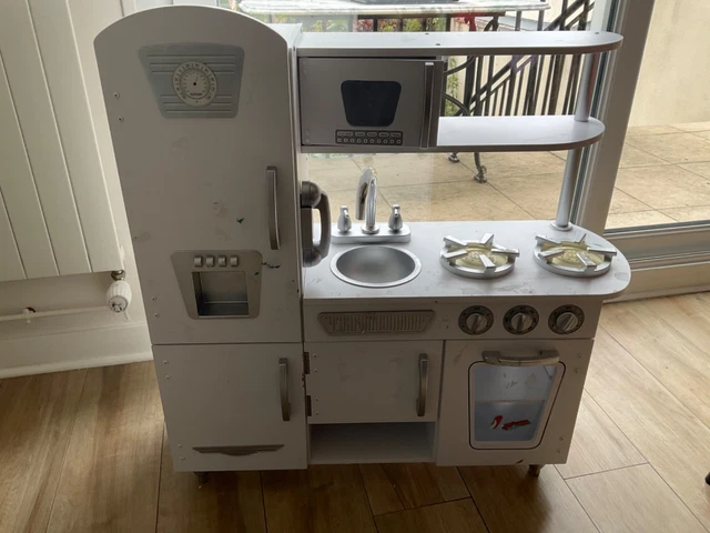 Ancienne Cuisinière En Bois Pour Enfant - Jouet Poupée Dînette - Années 1930