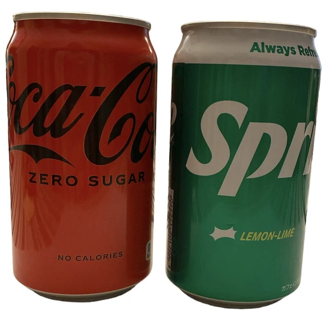 Japanese Coke Zero & Sprite 350 ML Unopened Cans From Tokyo