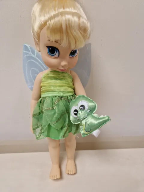 Disney Store Tinker Bell Animator Toddler Doll Tinkerbell & Pet 16” 40cm