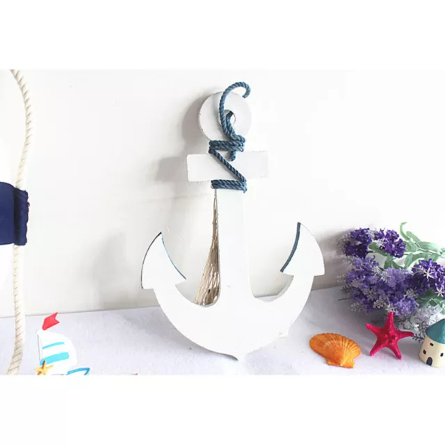 Hanging Nautical Wooden Anchor Wall Decor Gift for Sailing Enthusiasts