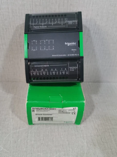 SCHNEIDER ELECTRIC SMARTX Controller UI-8/DO-FC-4 I/O Module P/n ...