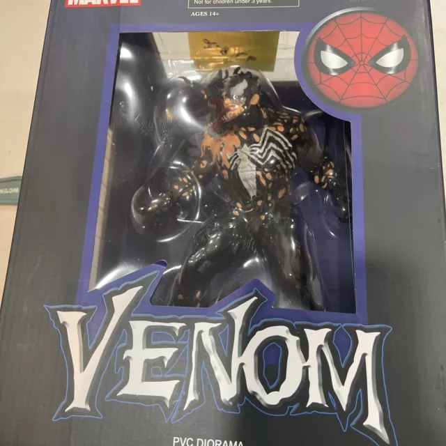 Marvel Gallery Venom 9" Pvc Diorama Toy Figure Statue Spider-Man Eddie Brock