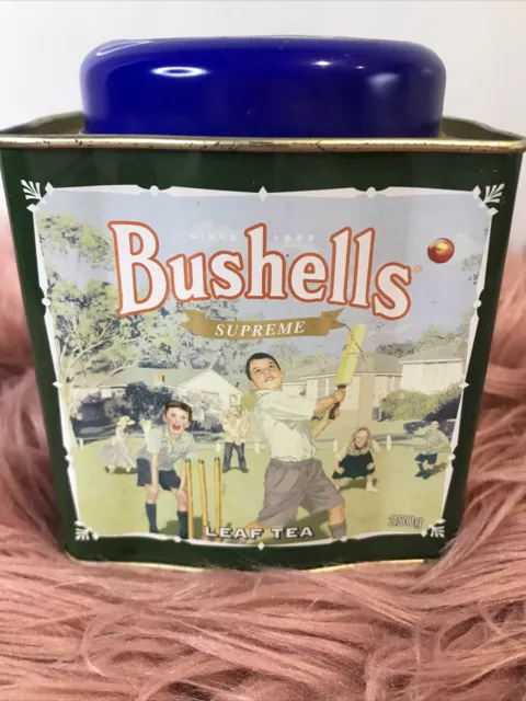 Bushells supreme leaf tea Limited Edition 2005  empty tin can collectable