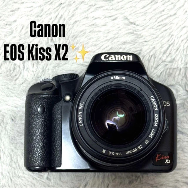 CANON EOS KISS X2 digital single lens reflex black $436.82