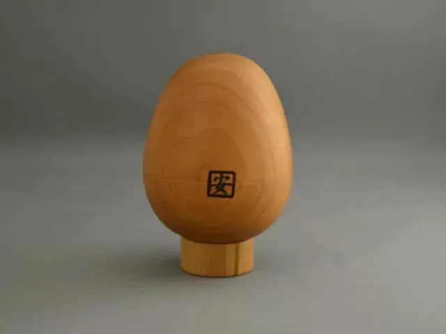 Yosegi Zaiku Secret Karakuri trick Box Egg Wooden Puzzle