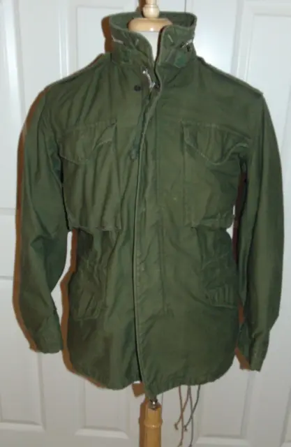 VINTAGE US MILITARY M-65 Field Jacket Vietnam Era Dated 1968 Regular ...