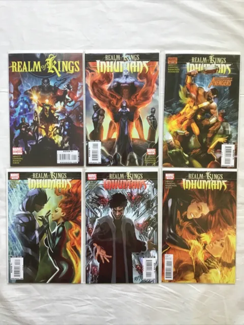 Marvel Comics Realm of Kings Inhumans #1,2,3,4,5 Complete Lot of 5 & One-Shot