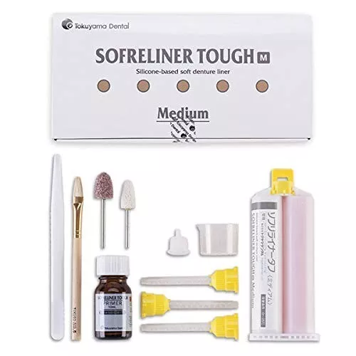 TOKUYAMA Dental silicon Sofreliner Tough (MEDIUM) Chairside Soft Denture Reline