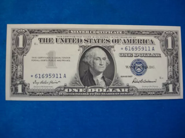 Series 1957 $1 Silver Certificate **Star Note** - Crisp & Nice Replacement Note