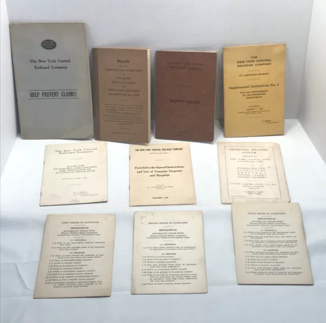 New York Central Railroad Company Manuals between 1923 - 1930￼
