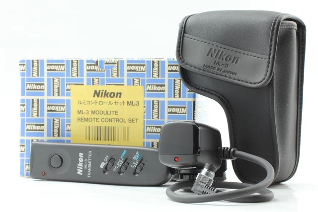 [Almost Unused] Nikon ML-3 IR Modulite Compact Remote Control Set From JAPAN