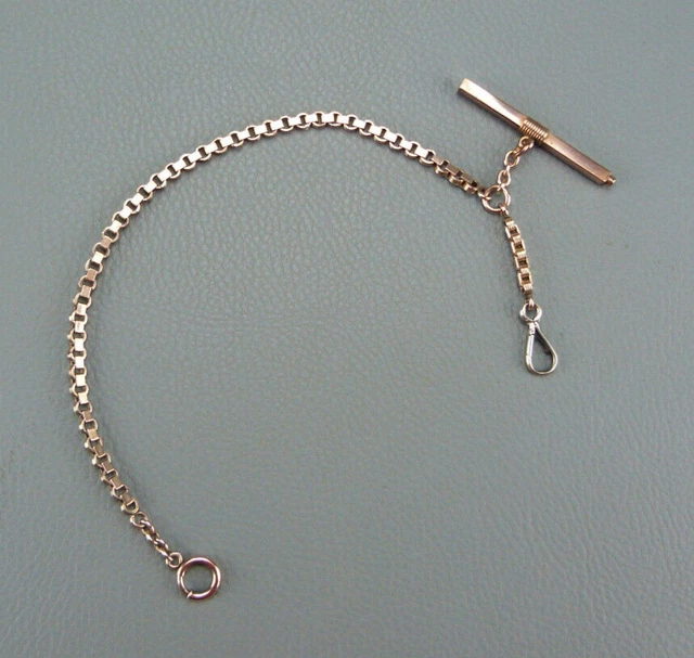 Châtelaine Pour Montre Gousset Plaquée Or - Longueur 40 Cm, Marque SUROR, Occasion