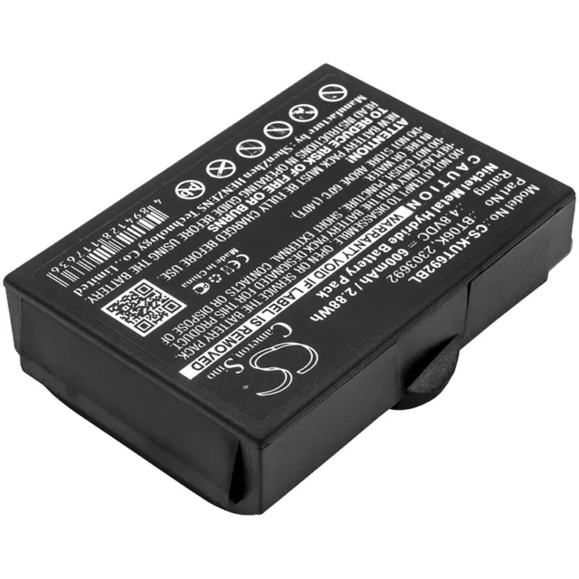 Batteria 600mAh per IKUSI TM70 Nero 2303692 BT06K 4,8V Ni-MH 2