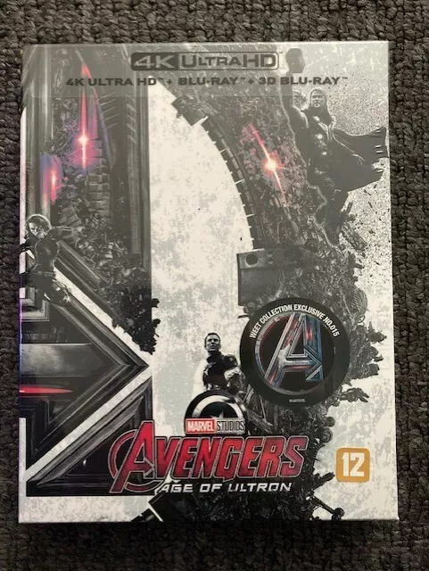 Avengers Age of Ultron 4K UHD Blu-Ray Weet Exclusive A1 Full Slip Steelbook NEW+