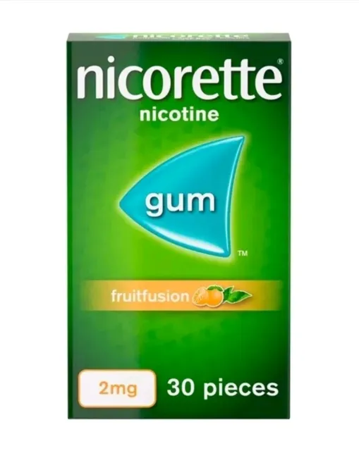 Nicorette Fruit Fusion Gum 2mg Nicotine 30 Pieces