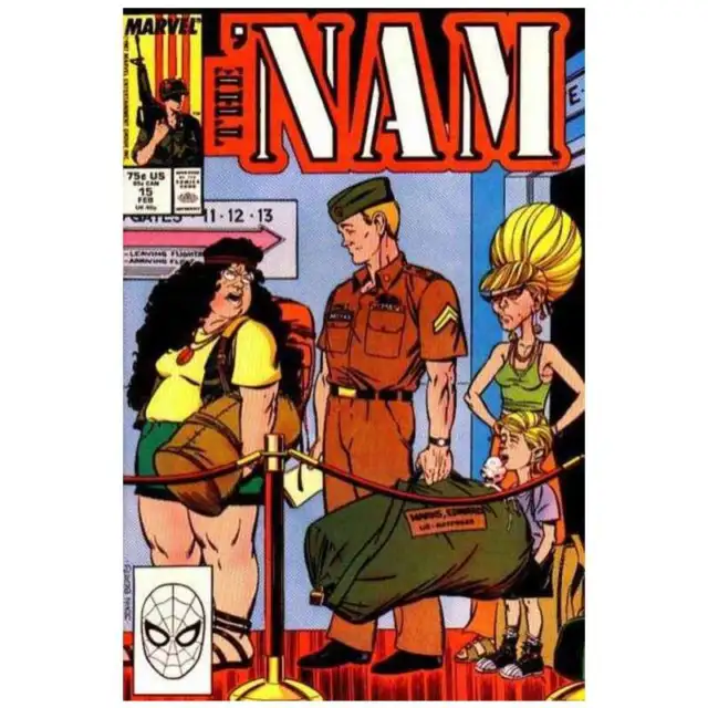 Nam (1986 series) #15 in Near Mint minus condition. Marvel comics [t%