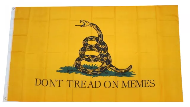 Don't Tread on Memes 3x5 Feet Gadsden Banner Flag