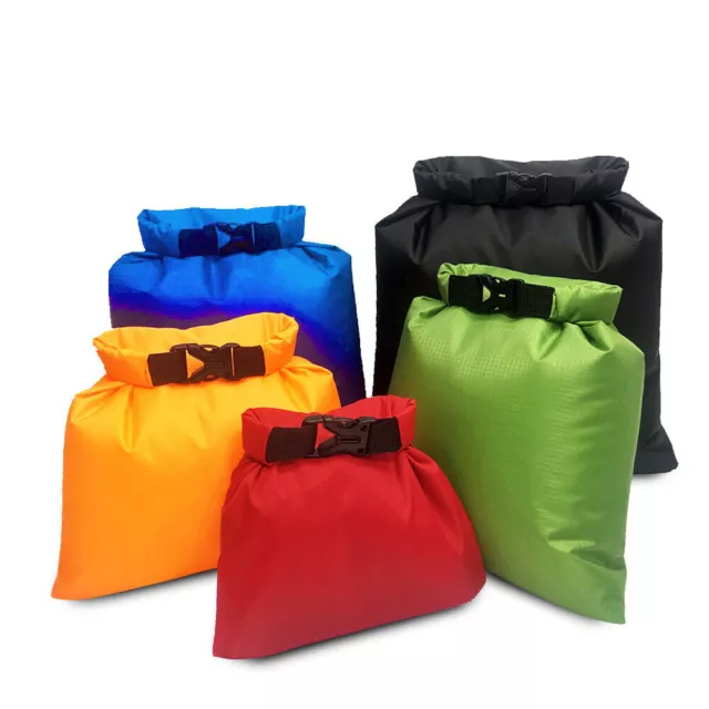 6X /Set Dry Bag Wasserdicht Seesack Trockentasche Packsack Roll Beutel