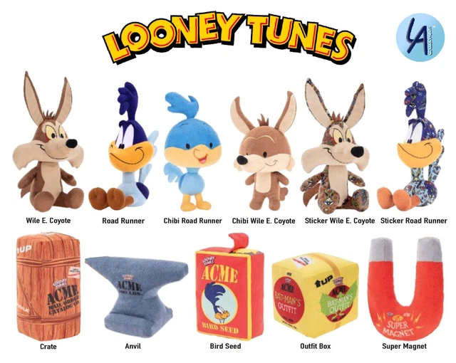 LOONEY TUNES ROAD Runner Wile E. Coyote ACME 68" Plush Stuffed Animal