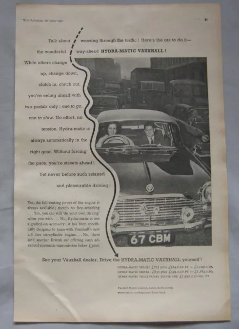 1961 Vauxhall Original advert No.2