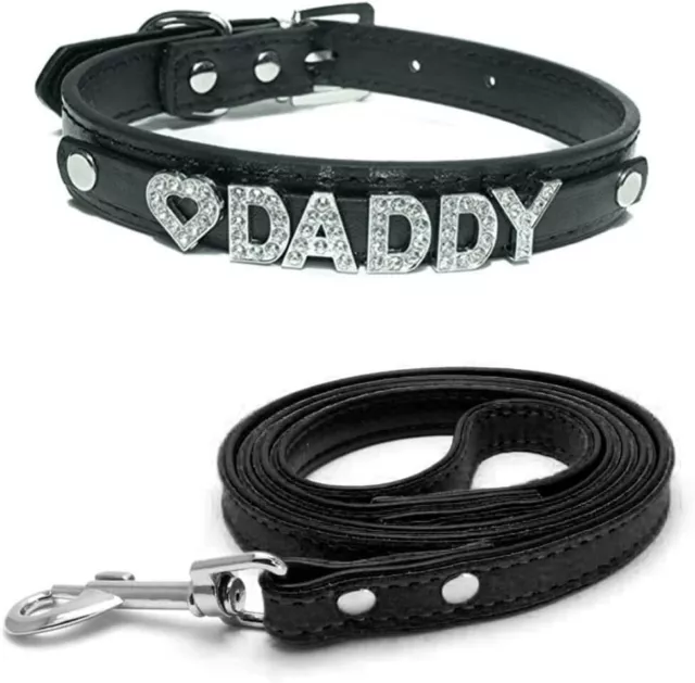 LOVE DADDY CHOKER Collar and Leash Set Daddy Dom DDLG ABDL
