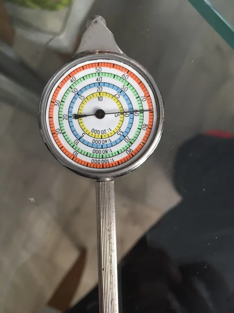 Curvimètre Ancien Allemagne – Instrument De Mesure Pour Cartes Routières