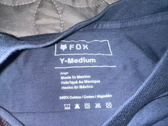 Fox Racing Youth Fox Legacy T-Shirt Short Sleeve Tee Soft Comfortable Black Med 2