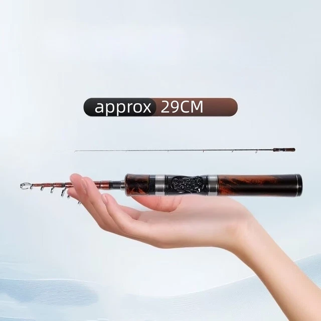 Canne à Pêche Télescopique Main - Fibre De Verre - Longueur Réglable 1.8m à 3.6m - Portative