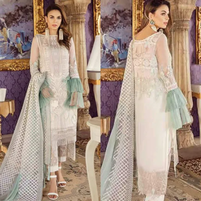 Abito di design pakistano Imrozia abito da sposa collezione chiffon shalwar Kameez