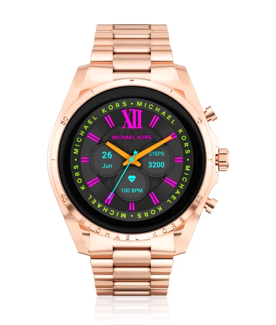 Michael kors access unisex 45mm hotsell silvertone bradshaw touchscreen smart watch