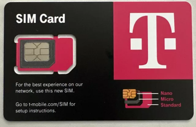 50x LOT T-MOBILE Triple SIM Card R15 "3 in 1"  NANO • 4G 5G LTE • NEW EXP 05/25