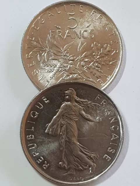 5 Francs Semeuse 1970 - 2001 Choisissez votre Année Monnaie France