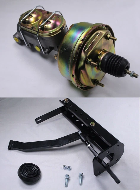 Universal Power Brake Pedal Firewall Underdash Mount Master Cylinder 7" Booster
