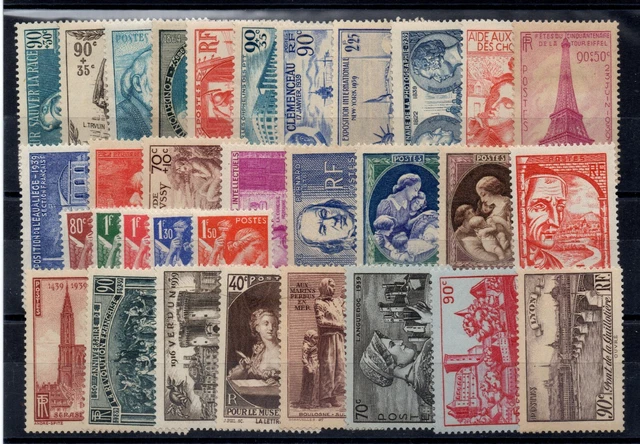 Timbre France N°441 – Édition Complète 1939 « Pionniers » – Neuf Avec Gomme Originale – Collection Philatélie Timbre Philatélie Qualité PROPHILA