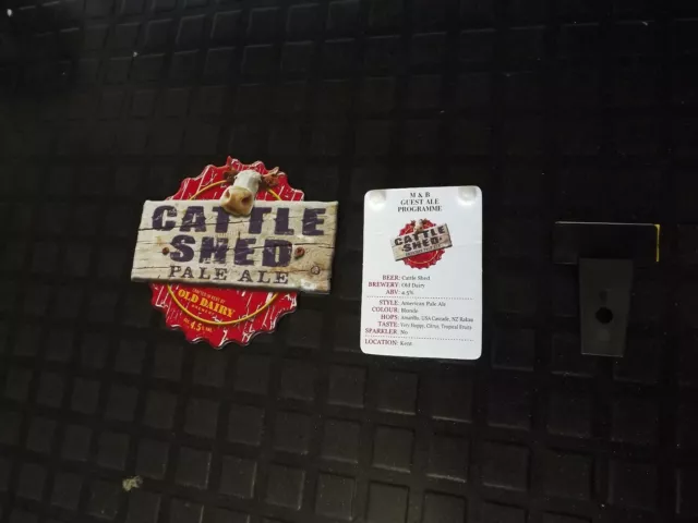 Old Dairy Brewery Cattle Shed Pale Ale  Beer Pump Clip Badge,