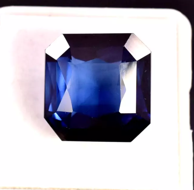 VVS Kashmiri Natural Blue Sapphire Square 12.60 CT Certified Loose Gemstone P223