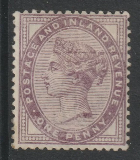 E122 GREAT BRITAIN 1881 1d lilac - PRINTED BOTH SIDES, back print INVERTED fine