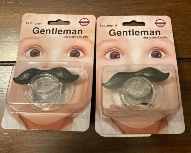 Gentleman Mustache Baby Pacifier 20X 2