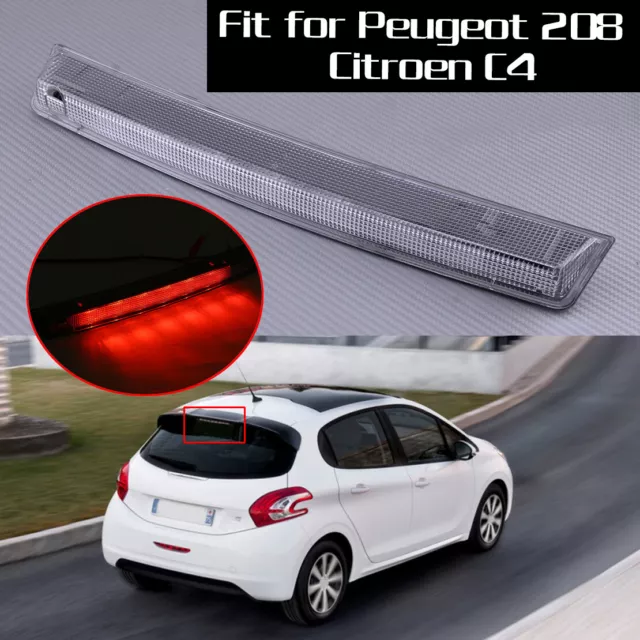 Clear LED 3rd Brake Light Lamp Fit For Peugeot 208 308 3008 Citroen C4 C5 New