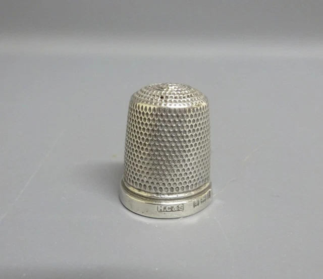 Antique Silver Sewing Thimble No 17 The Spa, Birmingham 1930 Henry Griffith