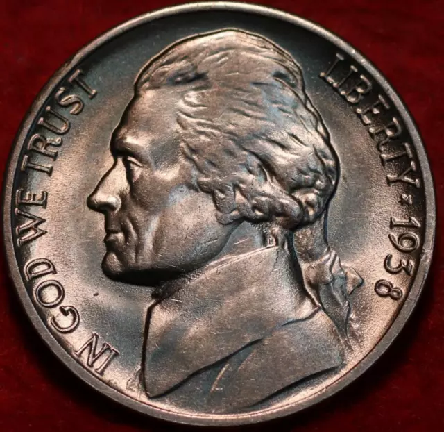 Uncirculated 1938-D Denver Mint Jefferson Nickel Not Silver