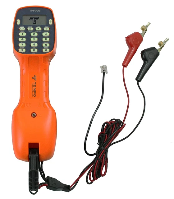TM-700 Butt Set/Lineman Telephone Test Set with LCD Display - Professional Grade